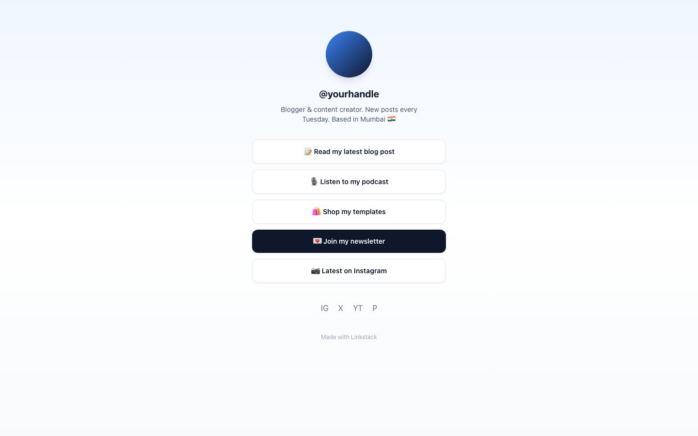 Linkstack preview
